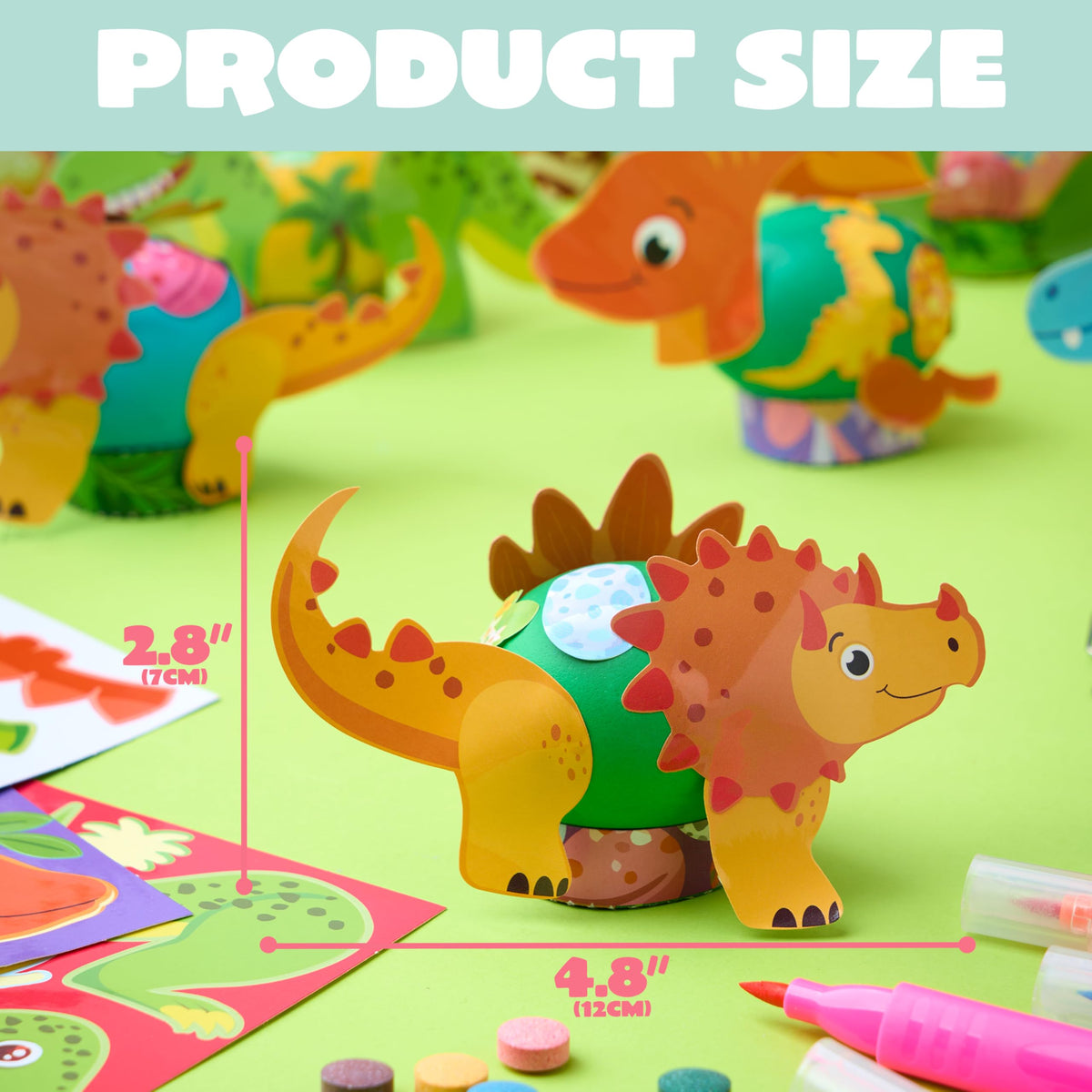 JOYIN dinosaur card sheets offer playful decorating ideas