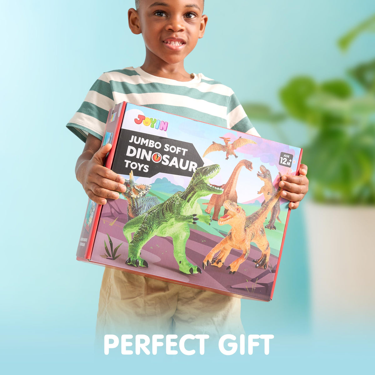 JOYIN dinosaur play-scene set helps build narrative play and fine motor skills