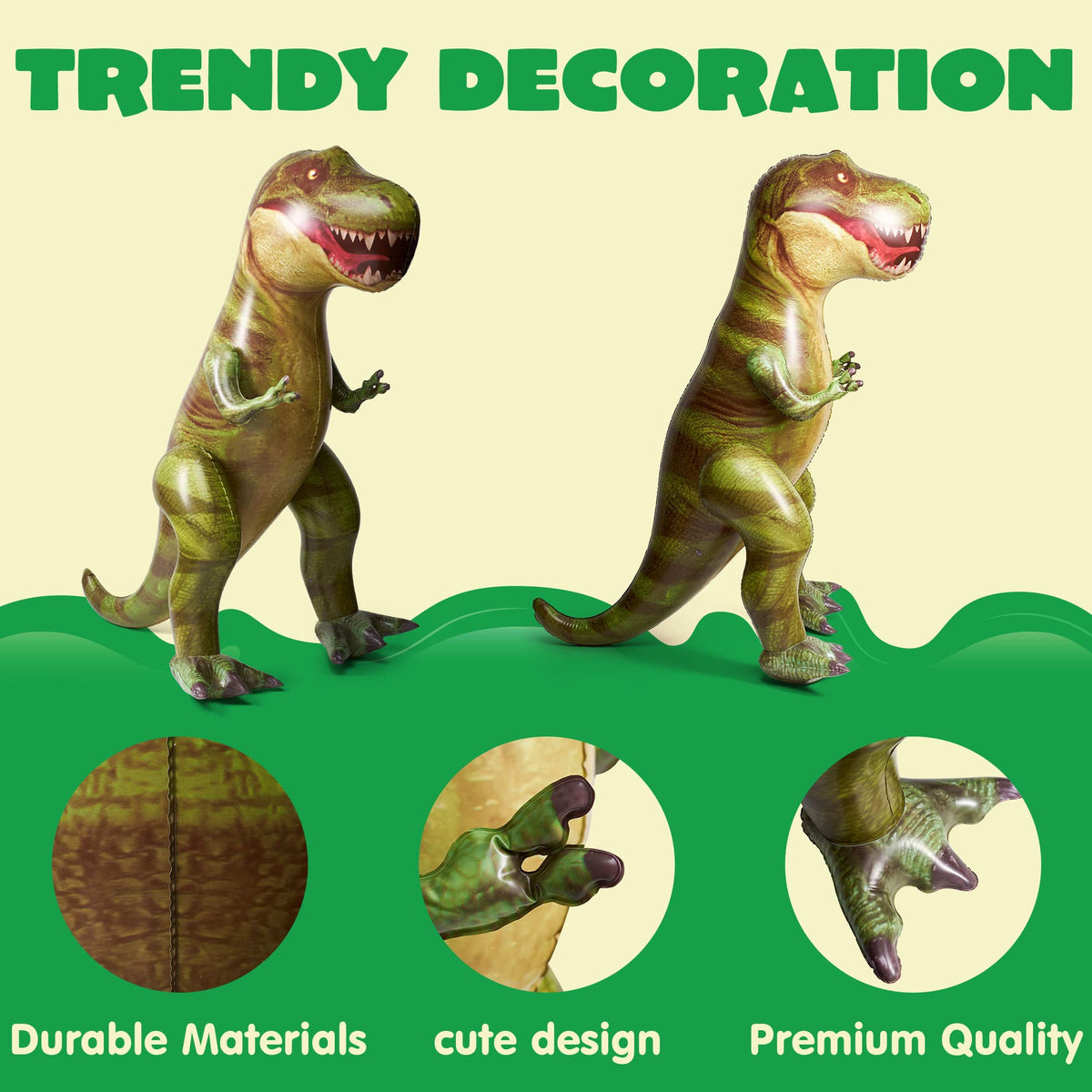 JOYIN dinosaur pool toy offers giant T-rex fun for splash-filled summer play.
