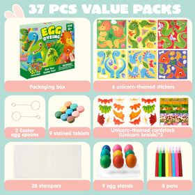 JOYIN dinosaur sticker collection for vibrant egg decoration