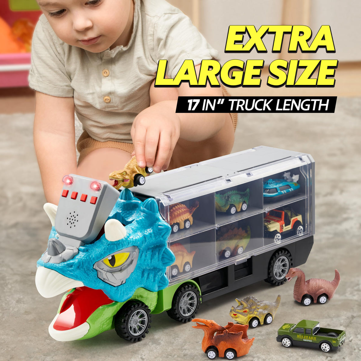 JOYIN dinosaur-truck-helicopter adds varied storytelling options