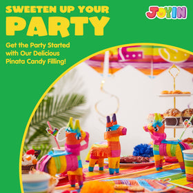 JOYIN donkey piñata with hanging loop enables easy ceiling or branch decor.