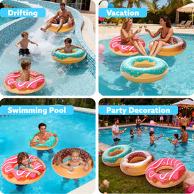 JOYIN durable vinyl donut tubes withstand sunny days and splashes.