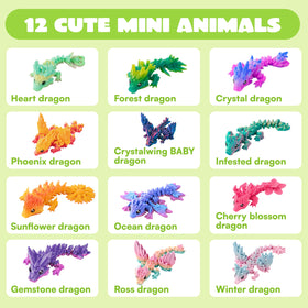 JOYIN dragon blind box crystal dragon with color-shifting gloss for shelf display.