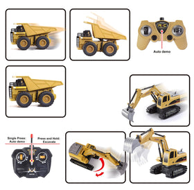JOYIN dump truck LED lights and sounds during playtime