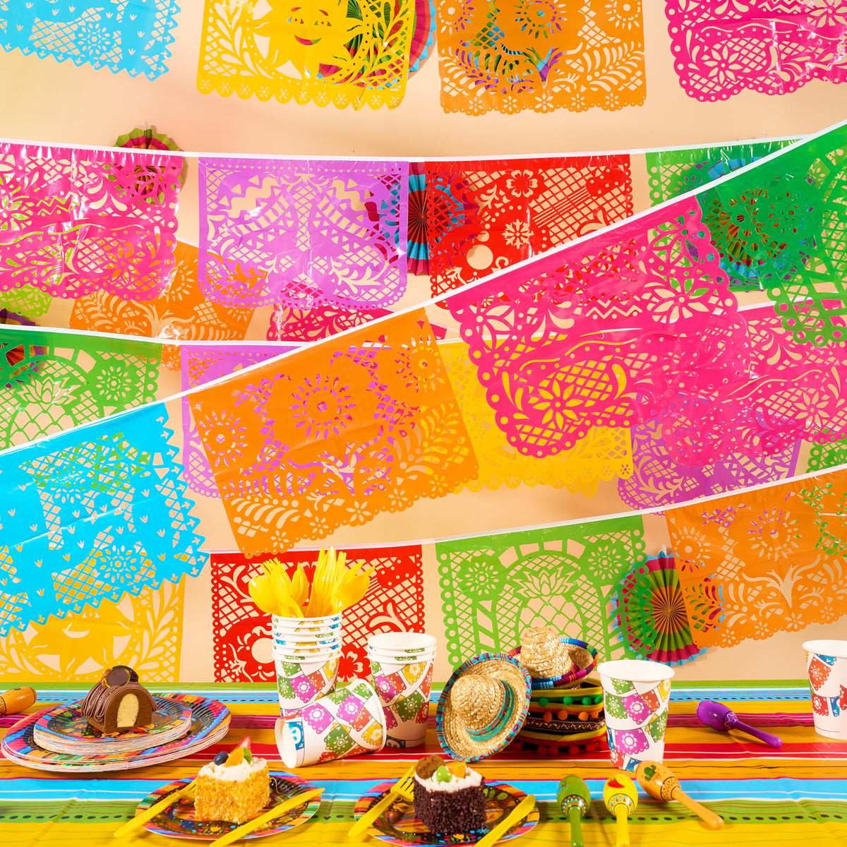 JOYIN durable plastic banner for indoor and outdoor fiestas.