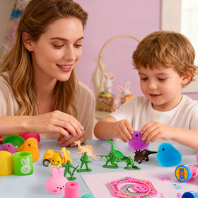 JOYIN durable plastic eggs designed for reusable Easter decor.