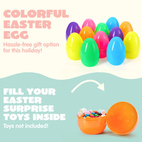 JOYIN durable reusable plastic eggs designed for repeated Easter use.