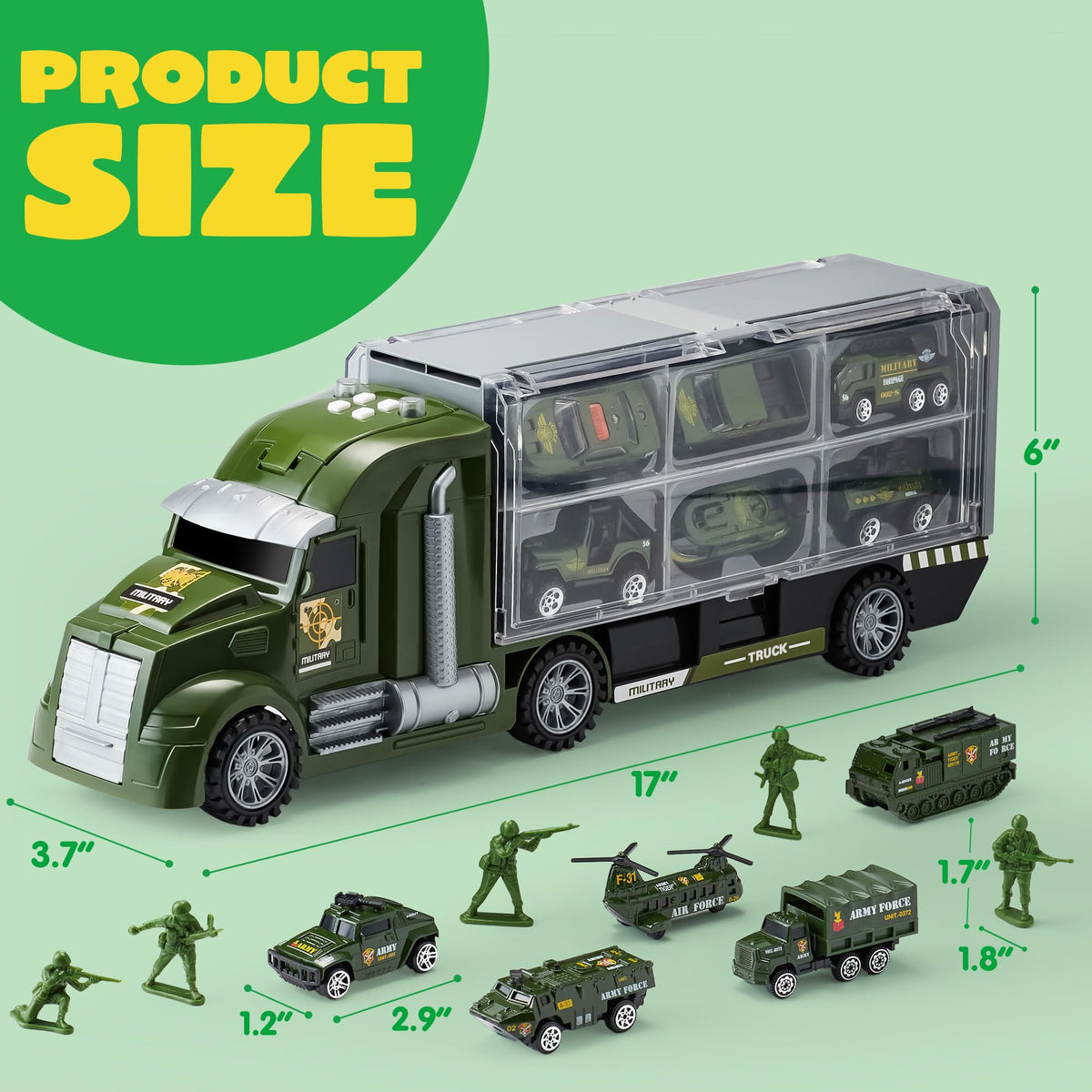 JOYIN durable ABS plastic and die-cast parts for long-lasting play.
