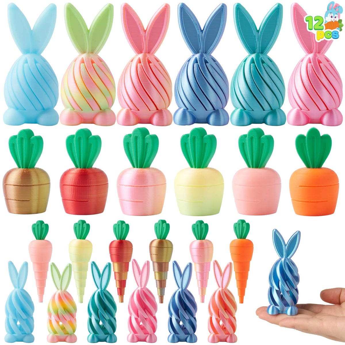 JOYIN bunny Easter 3D toy – colorful fidget for kids