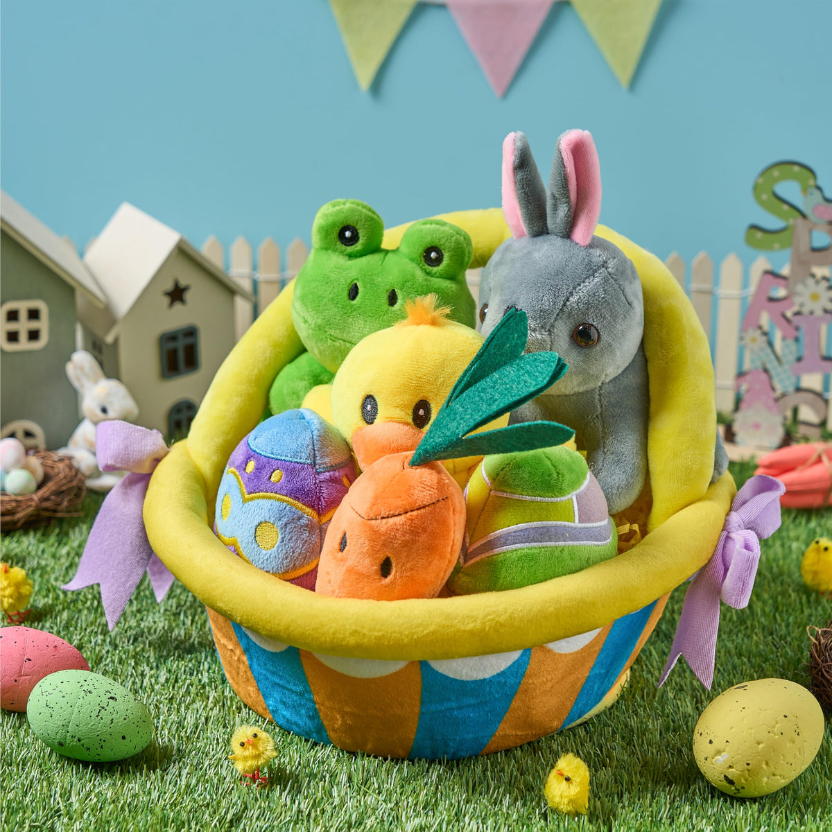 JOYIN 7-piece plush set, complete Easter playset