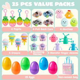 JOYIN nonwoven basket with eggs, ideal for Easter gifting.