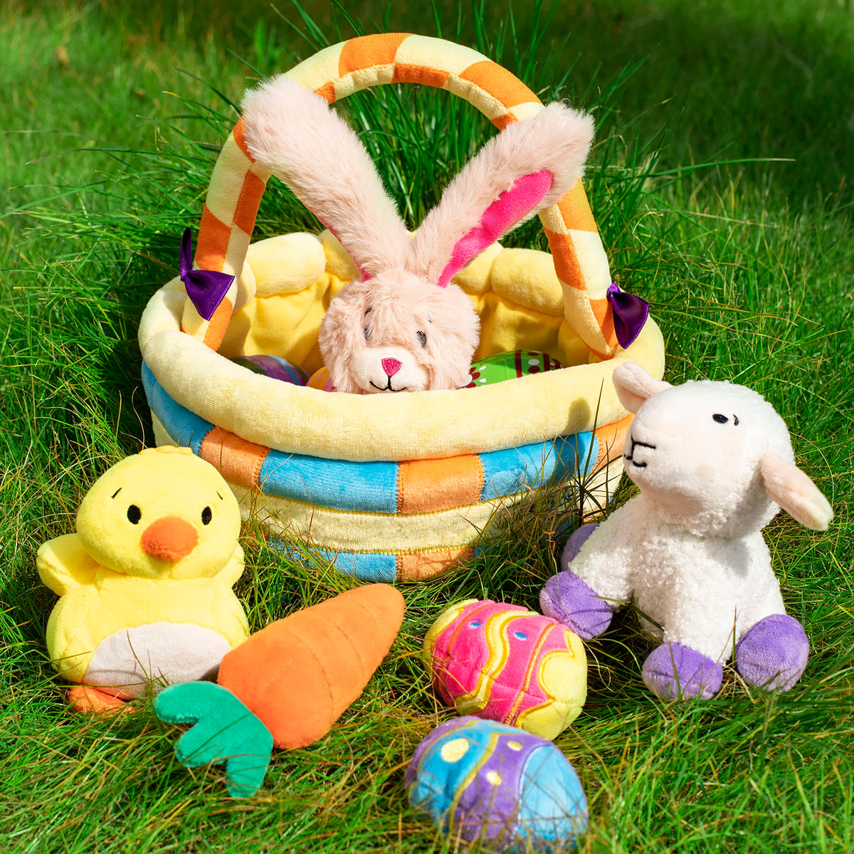 JOYIN Easter plush carrot—bright toy for basket fillers and decor.