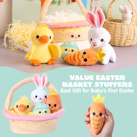JOYIN Easter basket plush carrot provides colorful decor and toy.