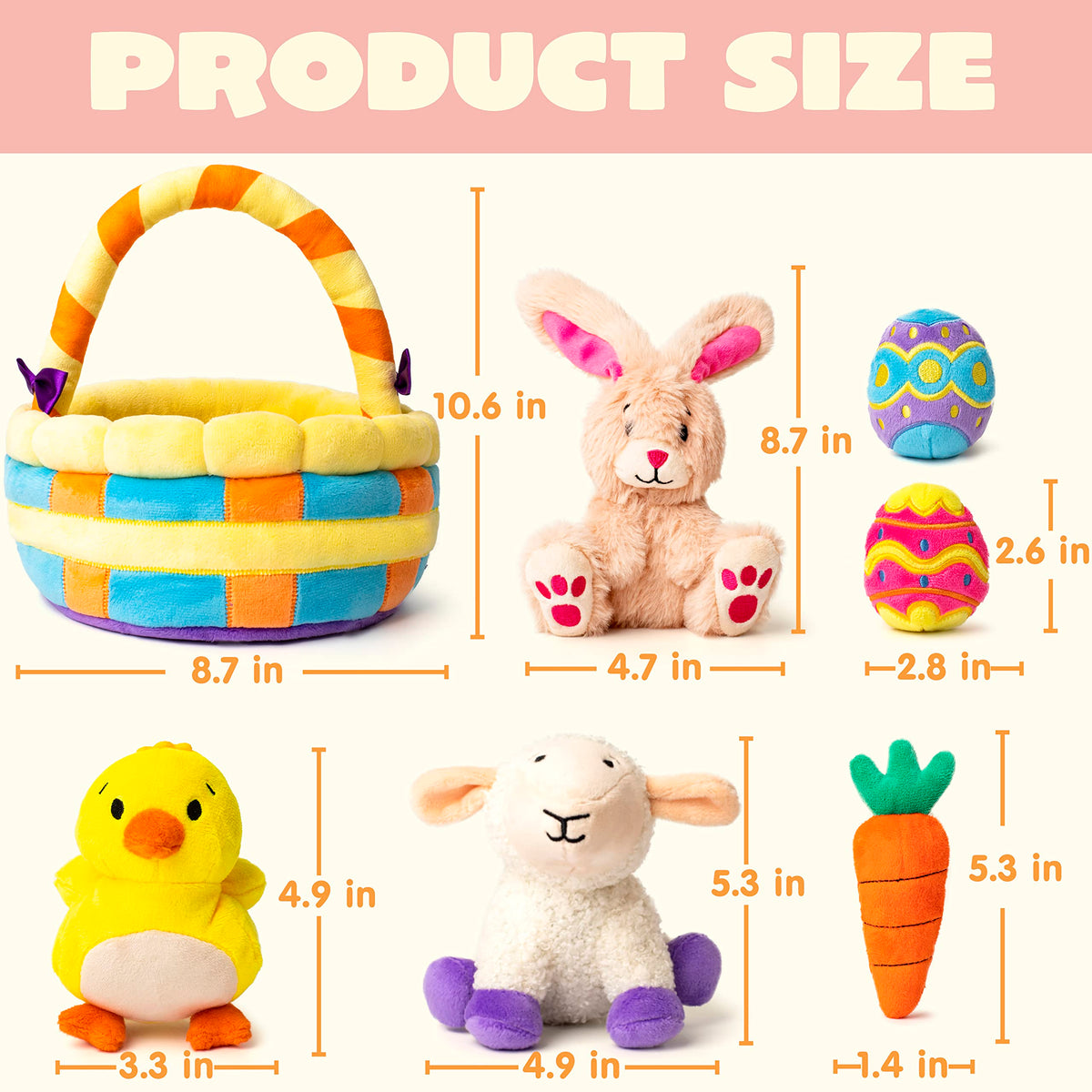 JOYIN Easter plush egg—soft collectible for egg hunts and prizes.