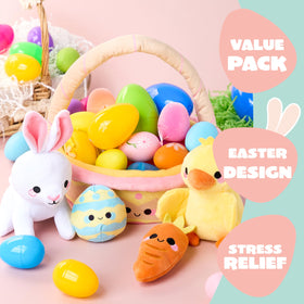JOYIN Easter basket plush egg offers gentle Easter surprises.