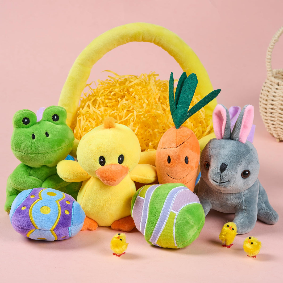 JOYIN basket plush, soft decor for gifting and celebrations
