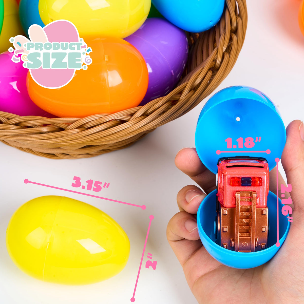 JOYIN eggs packed as basket stuffer ideas for kids