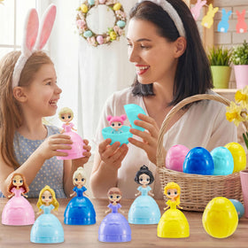 JOYIN Easter basket stuffer princess dolls delight kids at party favors.