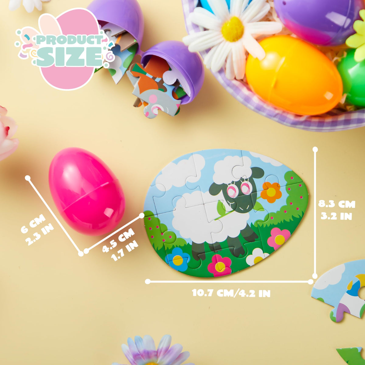 JOYIN Easter basket stuffers tiny puzzles that surprise and delight.