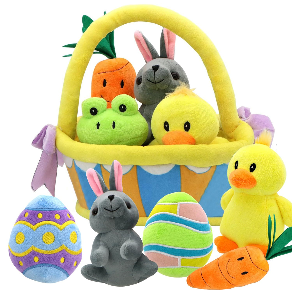 JOYIN bunny plush for Easter basket, soft cuddle toy for gifting