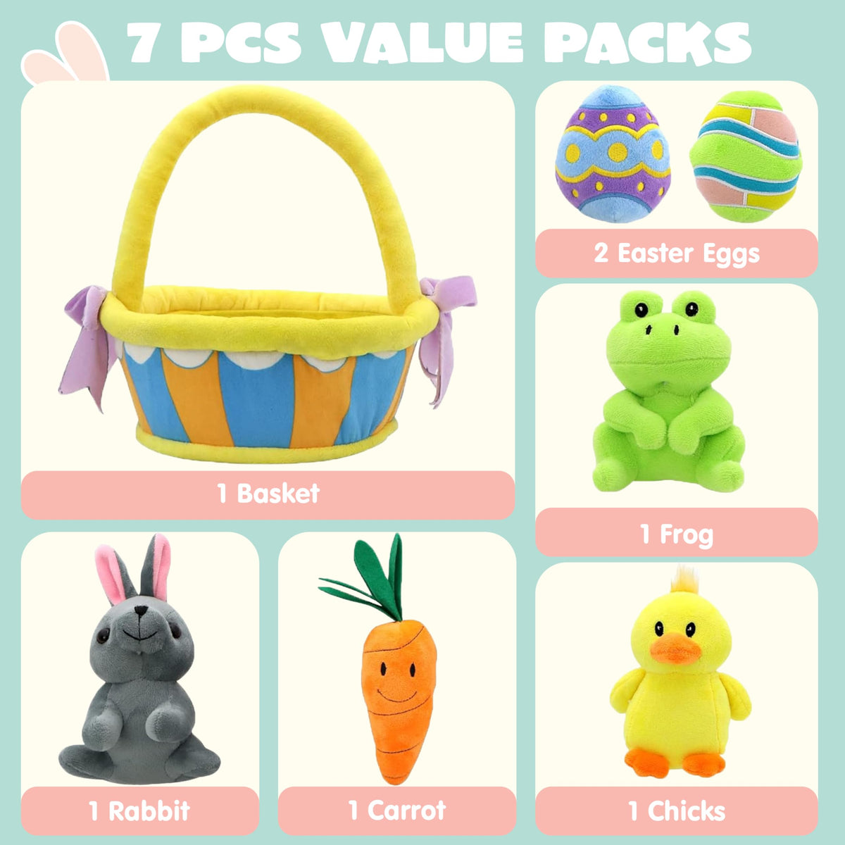 JOYIN chick plush for Easter basket, bright and huggable