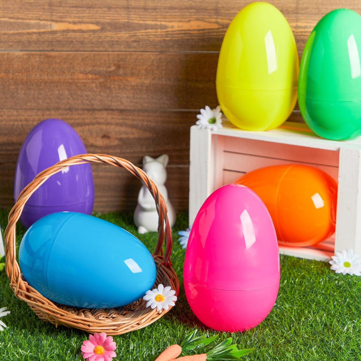 JOYIN Easter decor eggs suited for baskets and party decorations
