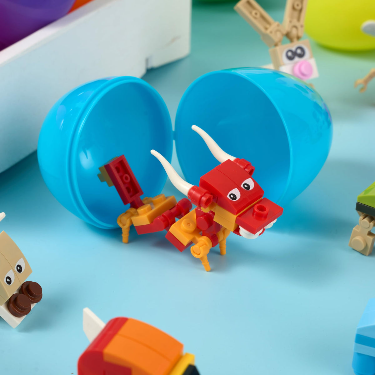 Joyin Easter egg hunt prizes with engaging animal blocks