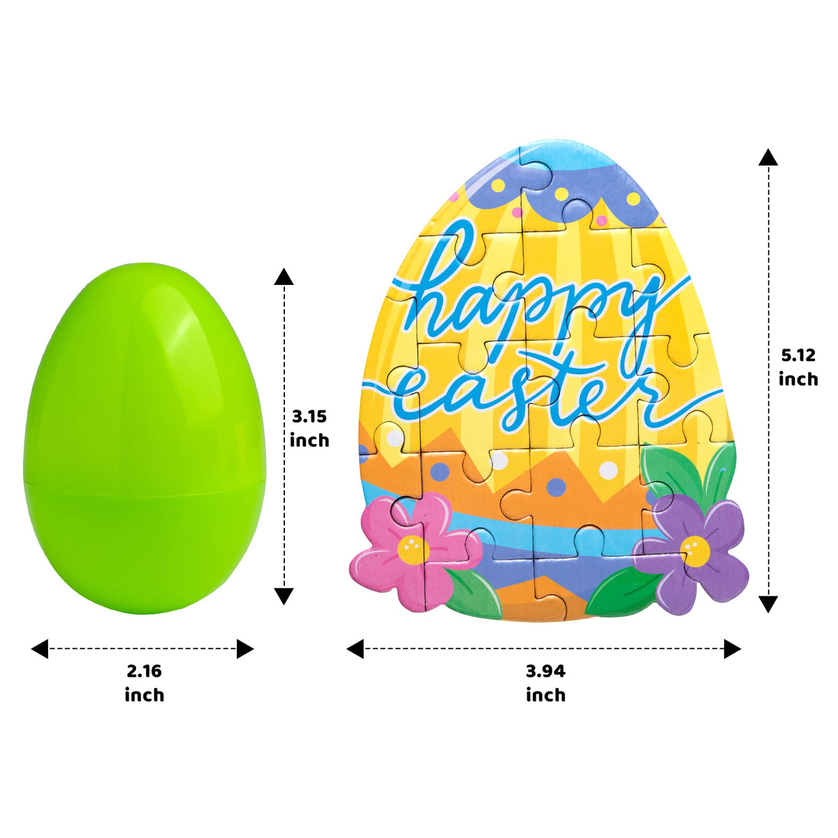 JOYIN Easter egg puzzle variety pack for vibrant kid-friendly fun