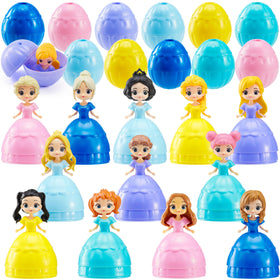 JOYIN Easter egg princess doll set: 12 prefilled eggs for festive egg hunts.
