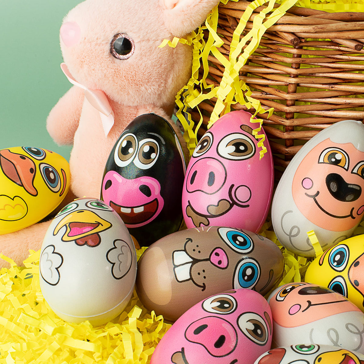 JOYIN Spring prints squishy eggs for vibrant Easter décor and play.