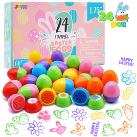 JOYIN Easter Egg Stampers in a gift box for festive egg hunts.