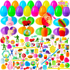 JOYIN Easter eggs filled with 100 shells, ideal for exciting hunts.