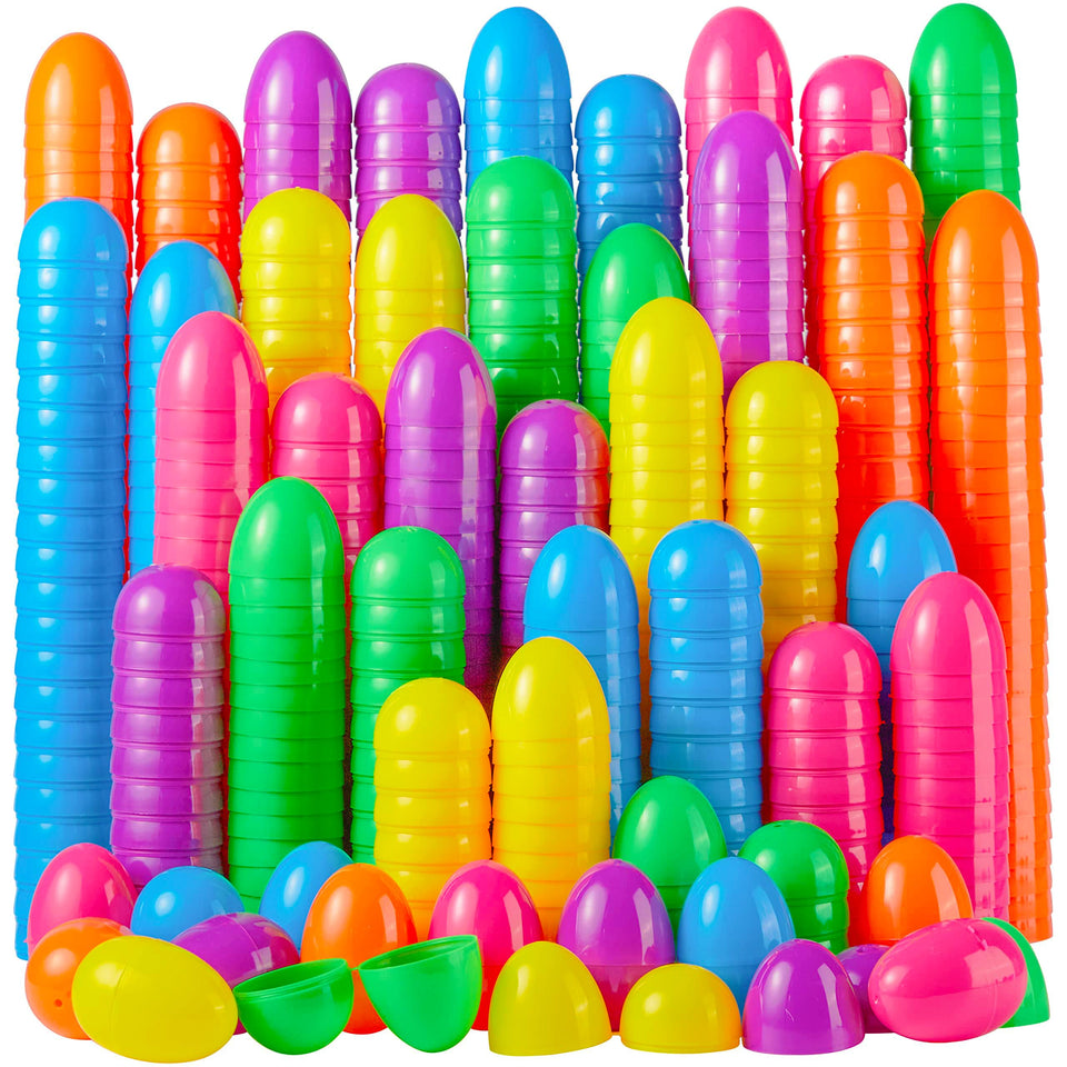 JOYIN Easter eggs 300 pcs in six bright colors for colorful egg hunts