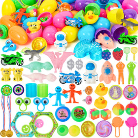 JOYIN 48-pack Easter eggs side view showcasing colorful shells for easy egg hunts.