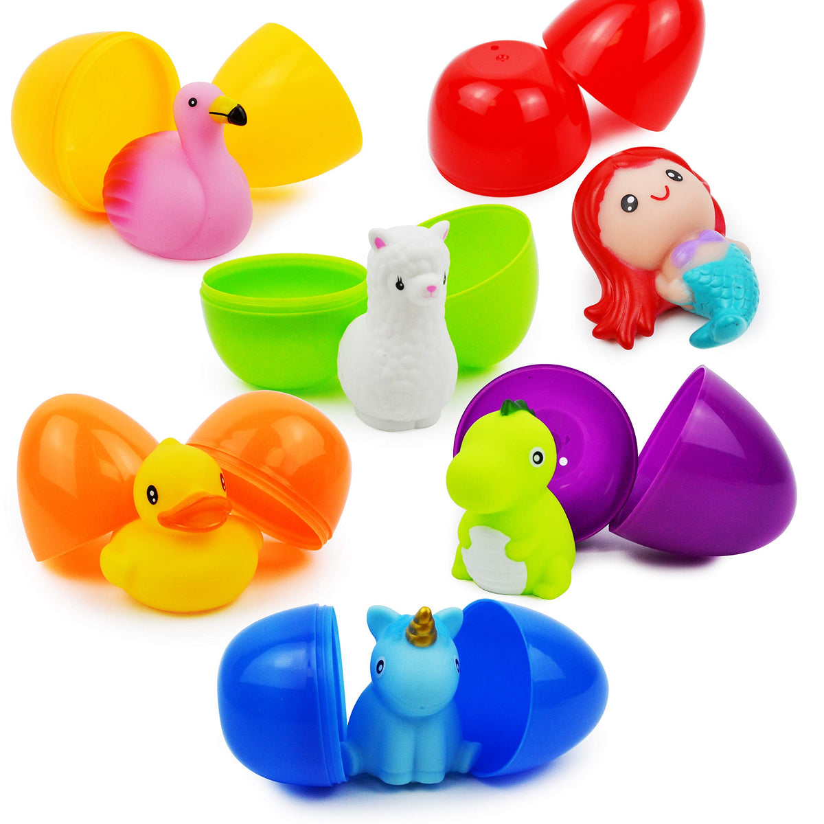 JOYIN six-pack Easter eggs create a festive hunt with glowing bath play.