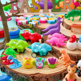 JOYIN Easter eggs as basket decor and gift filler