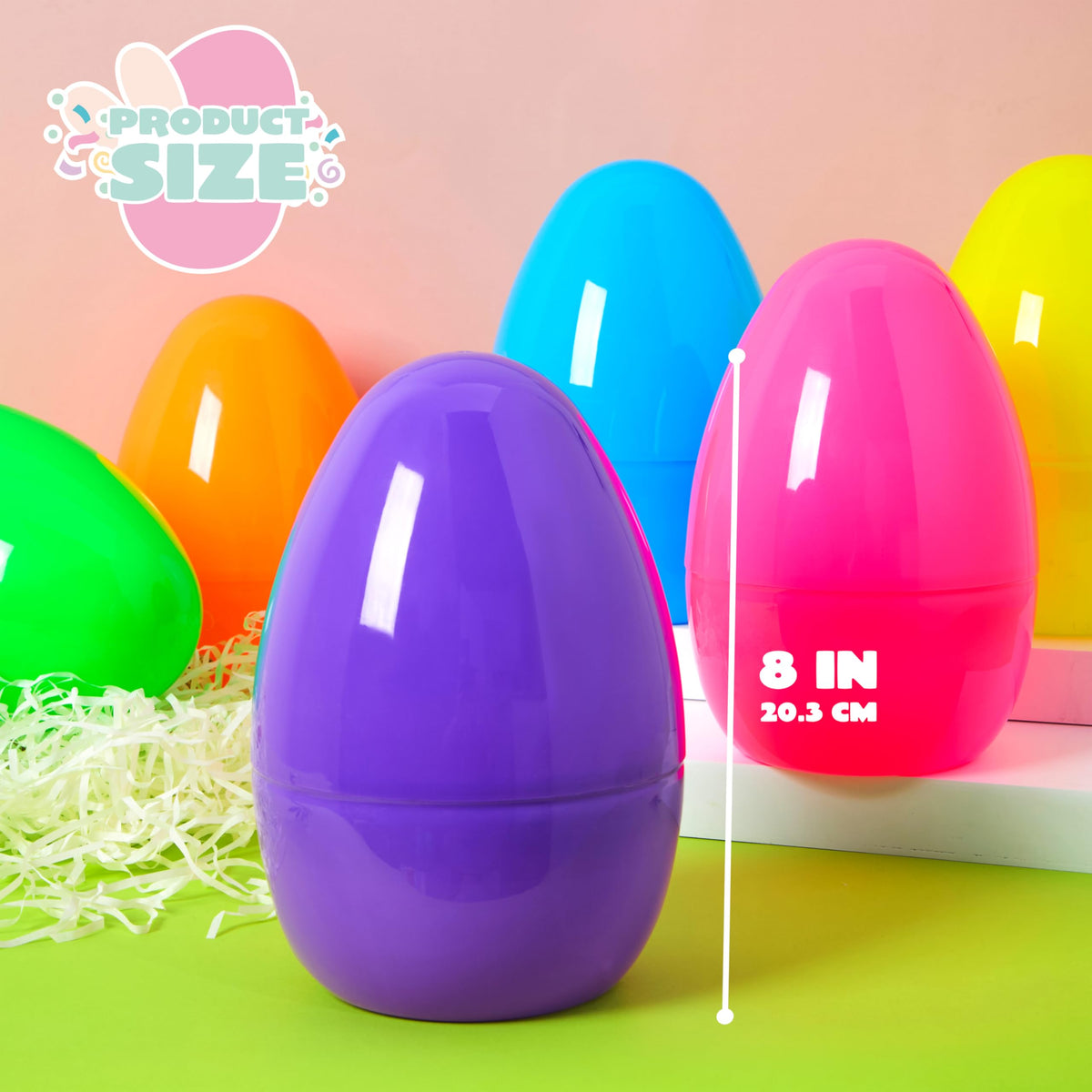 JOYIN jumbo eggs open to big surprises for delightful Easter moments.