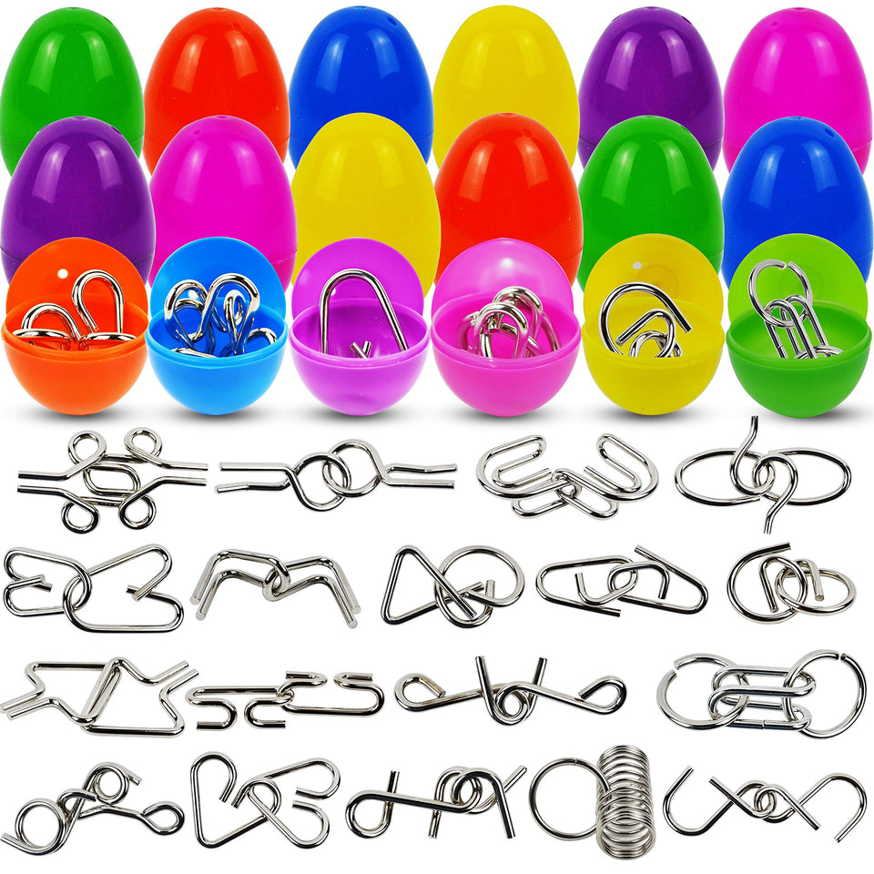 JOYIN brain teaser eggs front view for Easter party favors