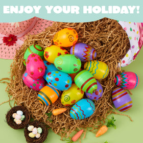 JOYIN bulk 72-pack Easter eggs for versatile decor and party favors