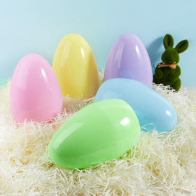 JOYIN fillable Easter eggs, six-pack ideal for treats and decor.