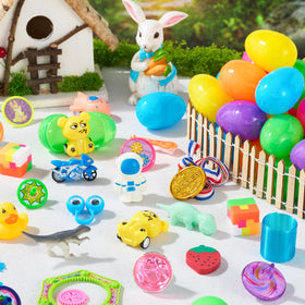 JOYIN Easter eggs colorful shells closeup perfect for vibrant decorations.