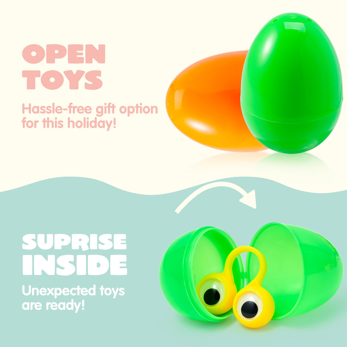 JOYIN Easter eggs with diverse fillers for easy party setup.