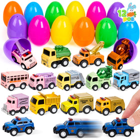 JOYIN Easter egg with pull-back die-cast car inside for exciting egg hunts