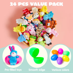 JOYIN eggs hinge design keeps tops and bottoms secure during play