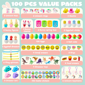 JOYIN durable polypropylene eggs filled with kid-friendly prizes for classrooms