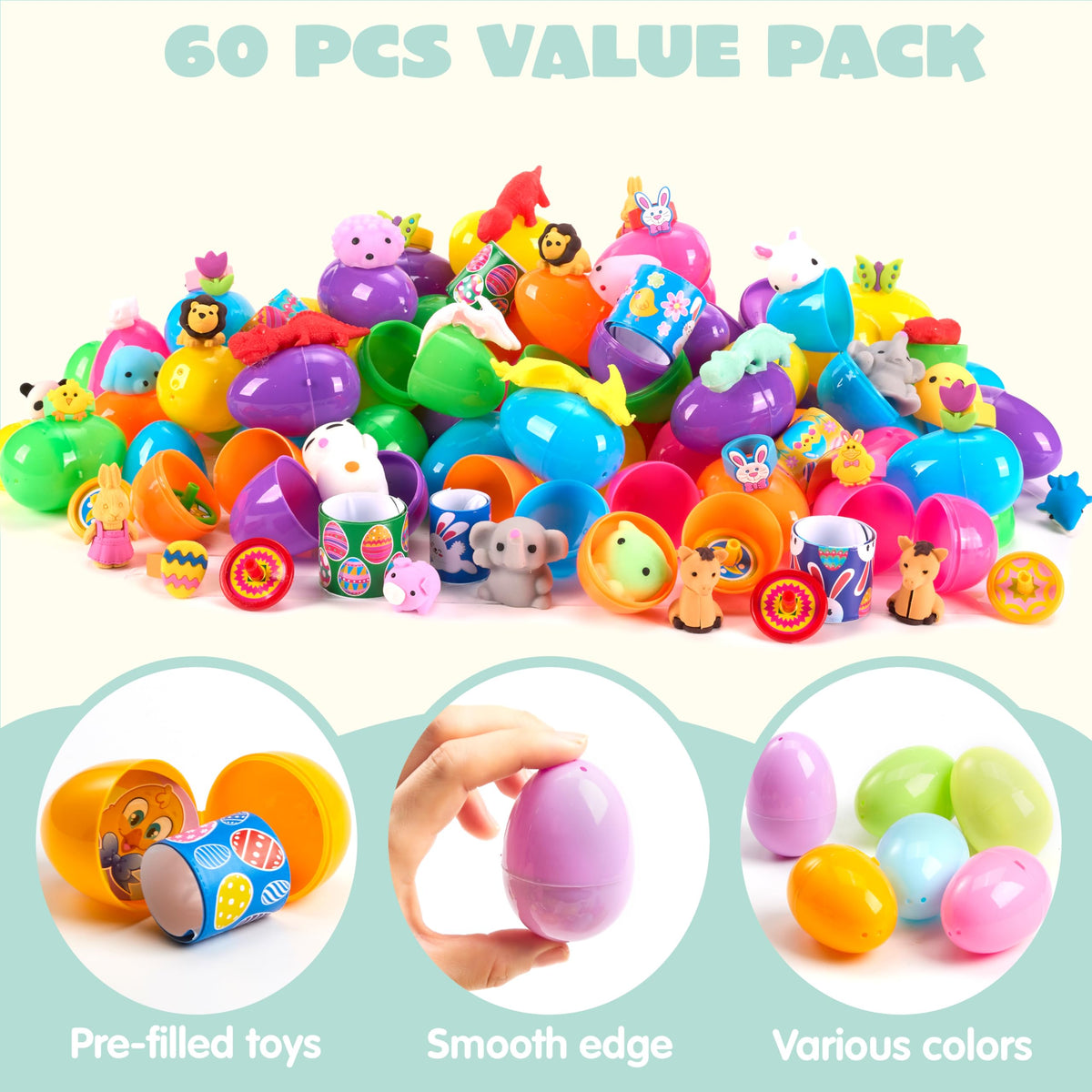 JOYIN eggs contain mochis and other toys for fun unboxings.
