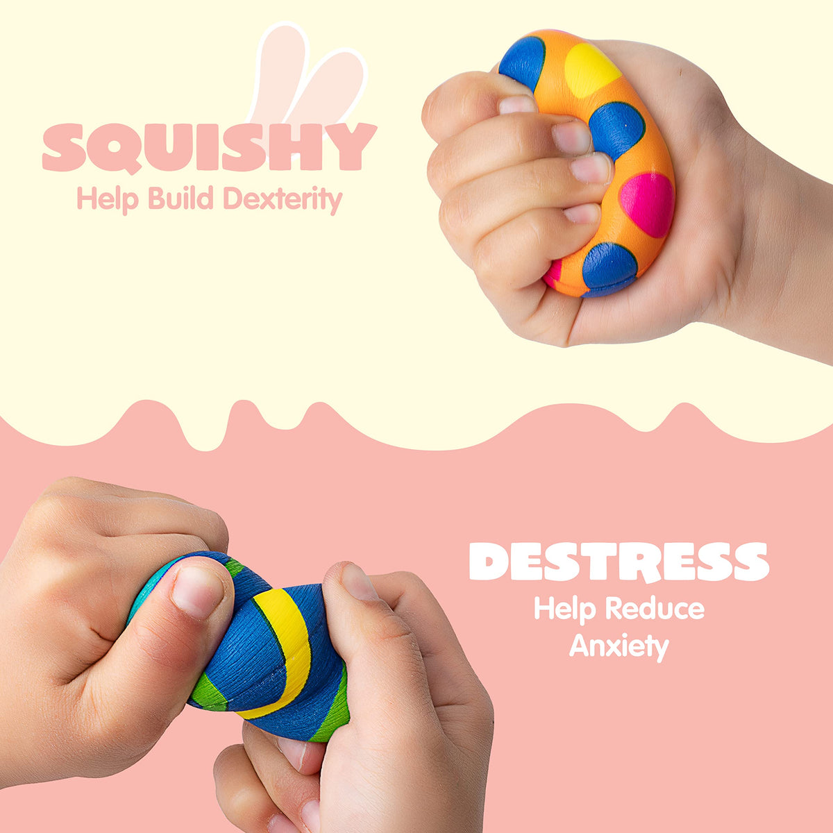 JOYIN Easter eggs with line pattern, ideal for party favors and classroom fun