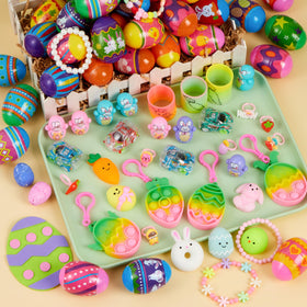 JOYIN Easter eggs hide pop keychains for practical and playful party favors