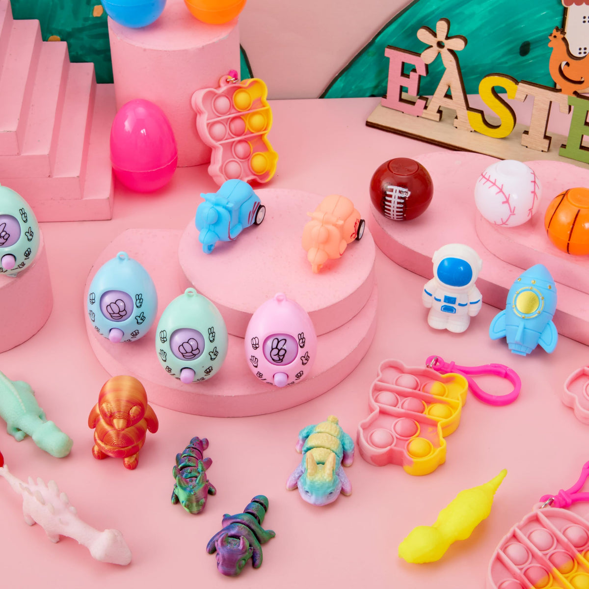 JOYIN Easter eggs with assorted toys offer diverse surprise options.